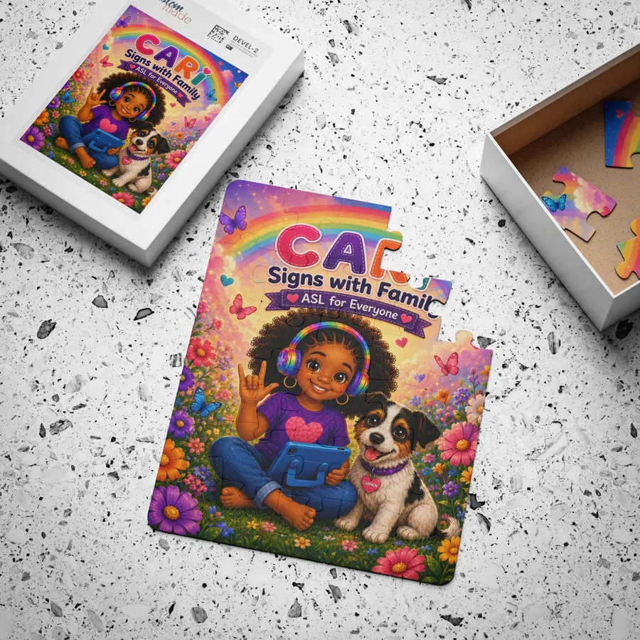 Cari Signs with Family™ – ASL for Everyone | 30-Piece Kids Puzzle