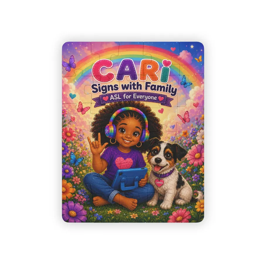 Cari Signs with Family™ – ASL for Everyone | 30-Piece Kids Puzzle